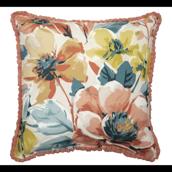 Floral Decorative Throw Pillow: New - Picture 6 of 10